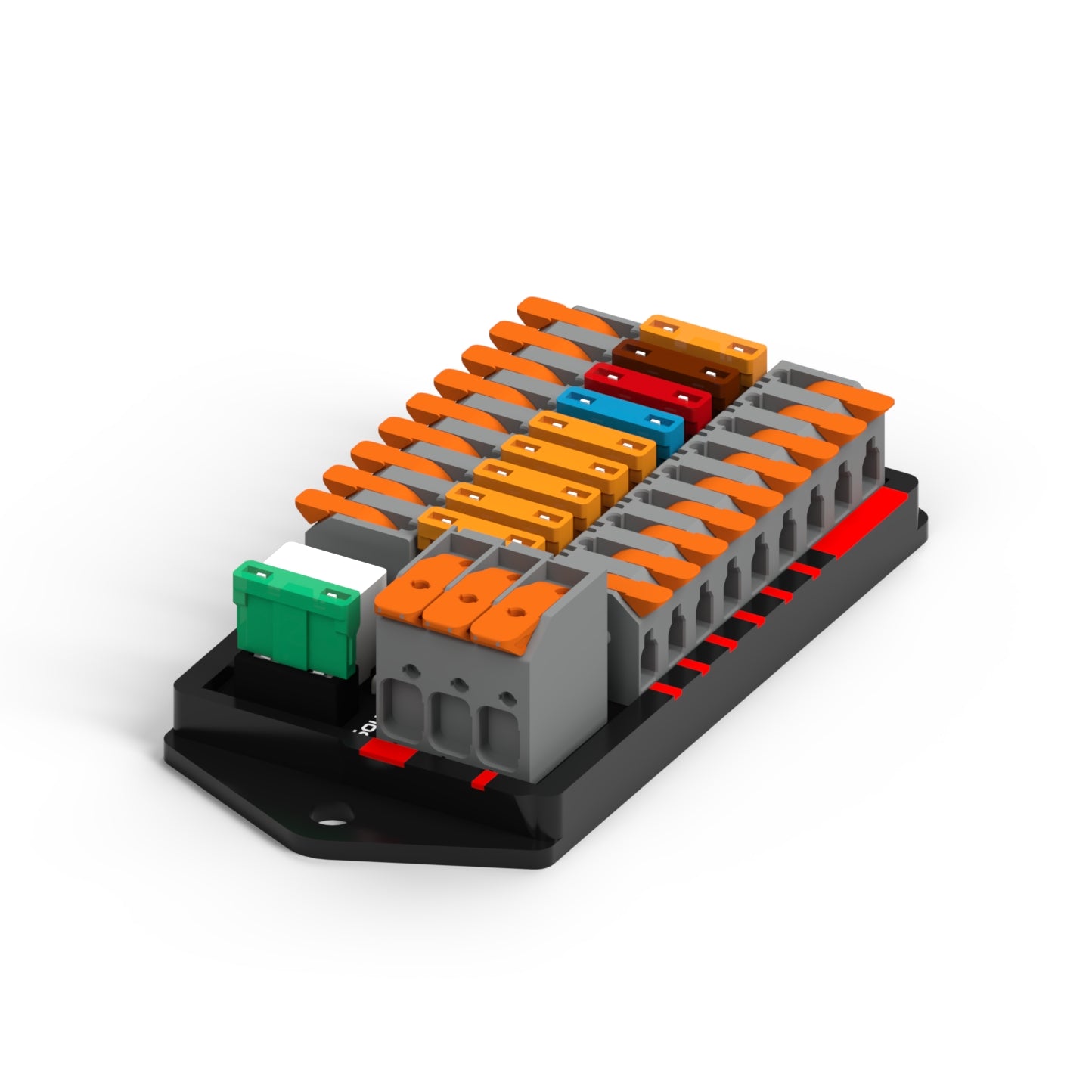 Switched Toolless Power Distribution Board